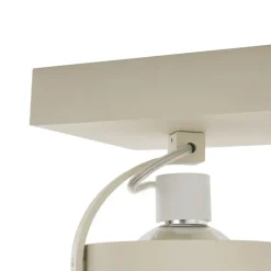 Moderne Deckenleuchte Beige G9 rund schwenk- und neigbar 2-flammig - Go