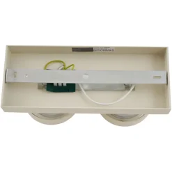 Moderne Deckenleuchte Beige G9 rund schwenk- und neigbar 2-flammig - Go