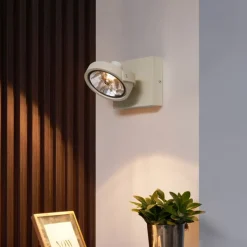 Moderne Deckenleuchte Beige G9 rund schwenk- und neigbar - Go