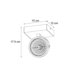 Moderne Deckenleuchte Beige G9 rund schwenk- und neigbar - Go