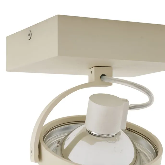 Moderne Deckenleuchte Beige G9 rund schwenk- und neigbar - Go