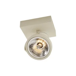 Moderne Deckenleuchte Beige G9 rund schwenk- und neigbar - Go