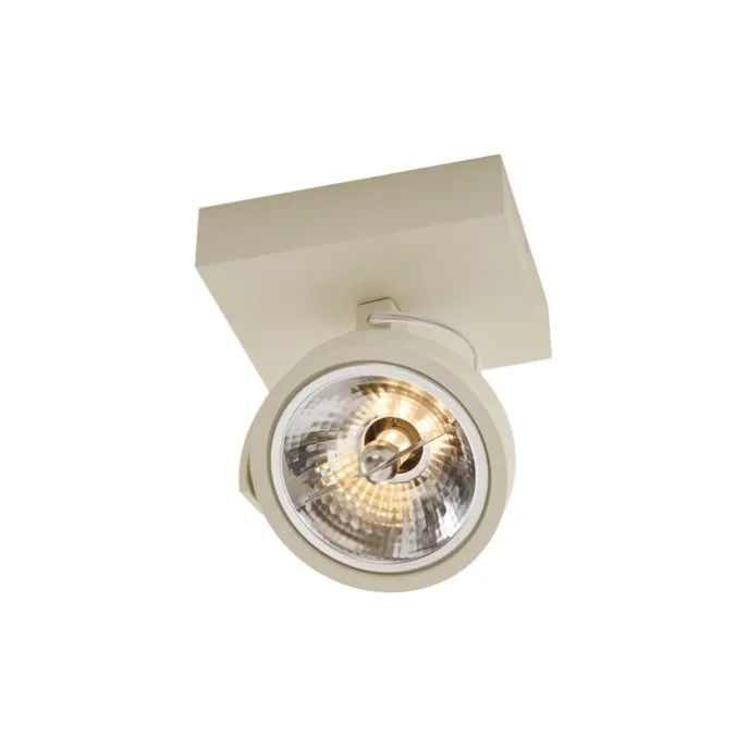 Moderne Deckenleuchte Beige G9 rund schwenk- und neigbar - Go