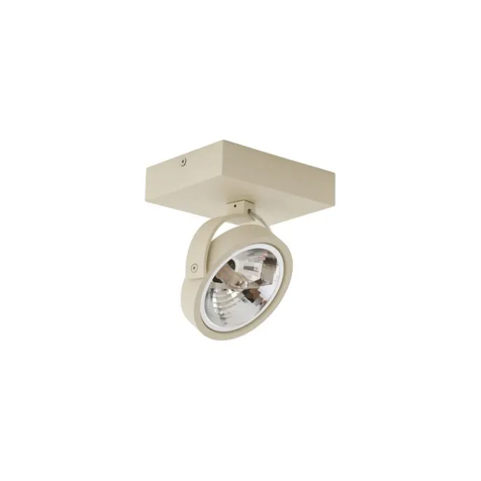 Moderne Deckenleuchte Beige G9 rund schwenk- und neigbar - Go