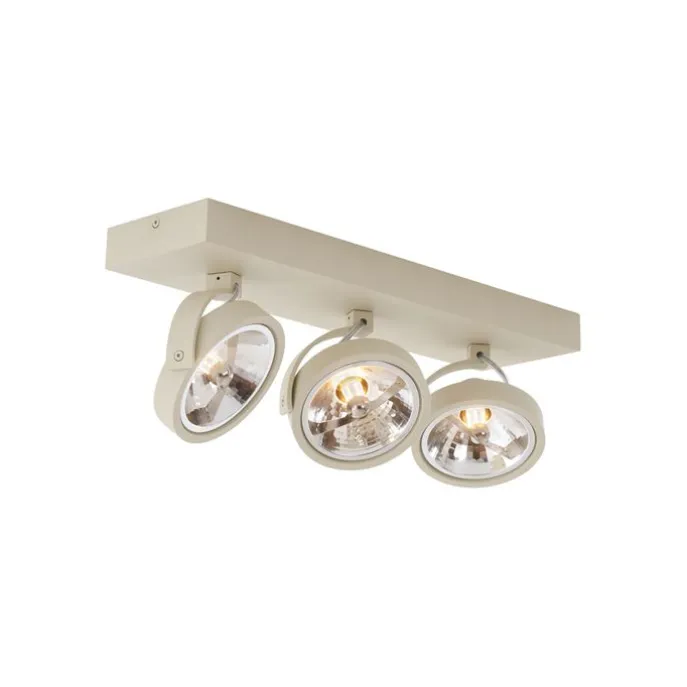 Moderne Deckenleuchte Beige G9 rund drehbar 3-flammig - Go