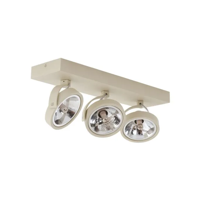 Moderne Deckenleuchte Beige G9 rund drehbar 3-flammig - Go