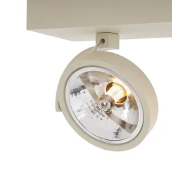 Moderne Deckenleuchte Beige G9 rund drehbar 3-flammig - Go