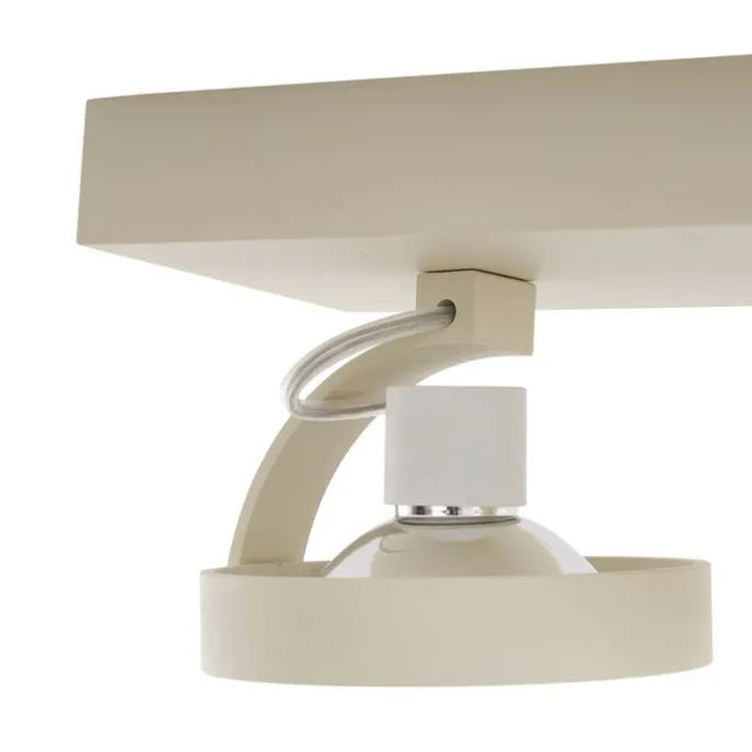 Moderne Deckenleuchte Beige G9 rund drehbar 3-flammig - Go