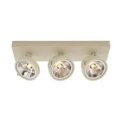 Moderne Deckenleuchte Beige G9 rund drehbar 3-flammig - Go