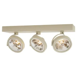 Moderne Deckenleuchte Beige G9 rund drehbar 3-flammig - Go
