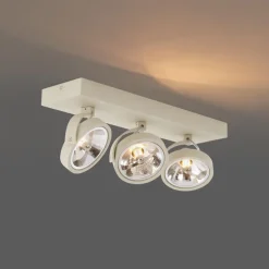 Moderne Deckenleuchte Beige G9 rund drehbar 3-flammig - Go