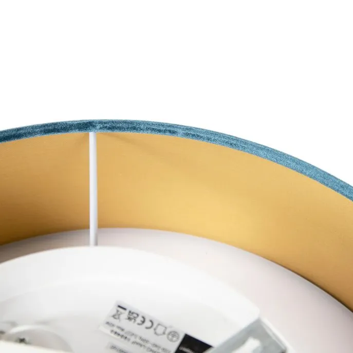 Moderne Deckenleuchte blau 40 cm - Drum