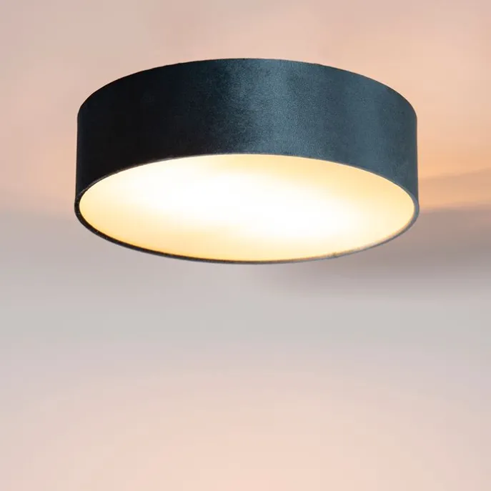 Moderne Deckenleuchte blau 40 cm - Drum
