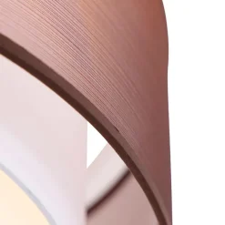 Moderne Deckenleuchte braun mit weiß 50 cm 3-flammig - Drum Duo