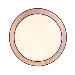 Moderne Deckenleuchte braun mit weiß 50 cm 3-flammig - Drum Duo