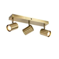 Moderne Deckenleuchte Bronze 3-flammig verstellbar rechteckig - Jeana
