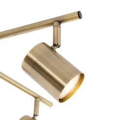 Moderne Deckenleuchte Bronze 5-flammig verstellbar rechteckig - Jeana