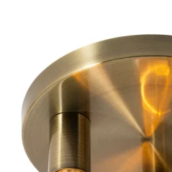 Moderne Deckenleuchte Bronze rund - Facil