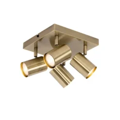 Moderne Deckenleuchte Bronze 4-flammig verstellbar rechteckig - Jeana