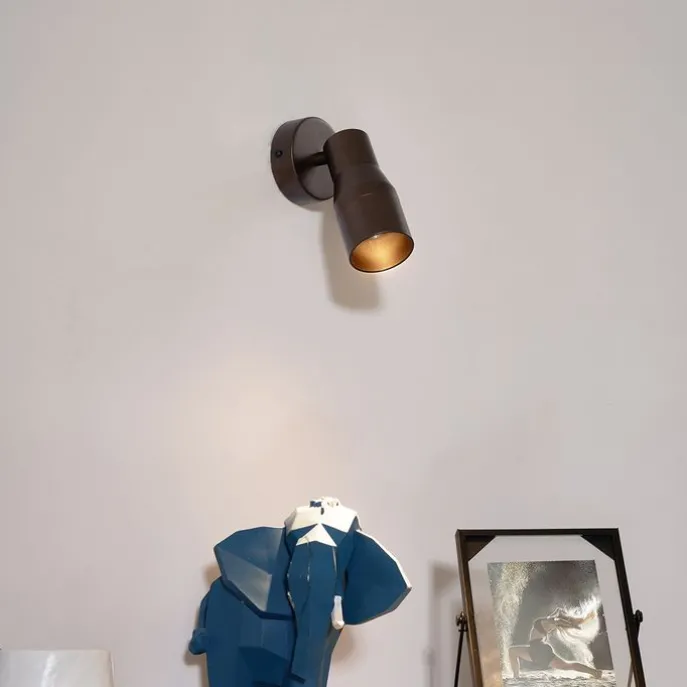 Moderne Deckenleuchte Dunkelbronze GU10 50mm rund - Stanley