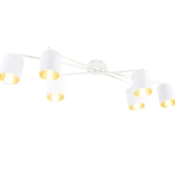 Moderne Deckenleuchte 6-Flammig weiß - Lofty