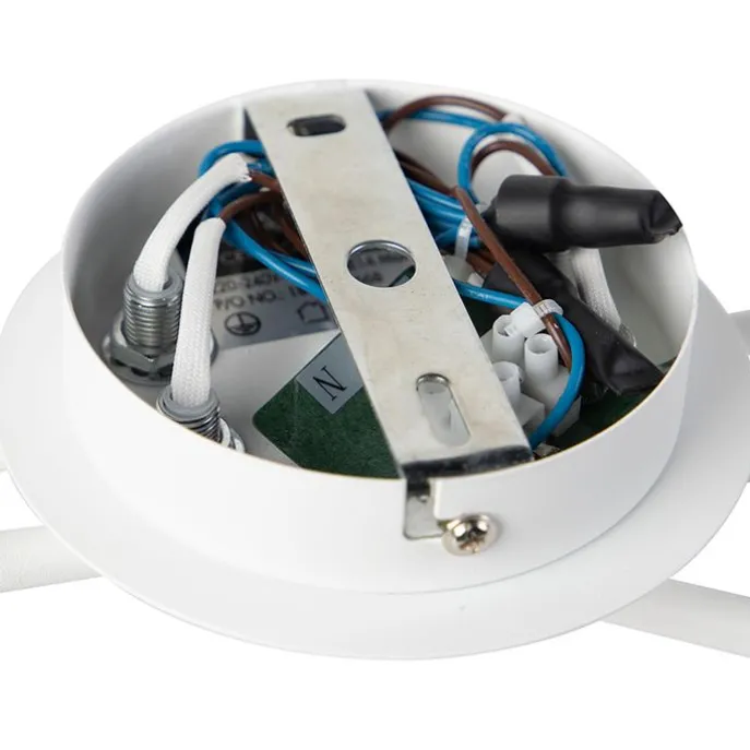 Moderne Deckenleuchte 6-Flammig weiß - Lofty