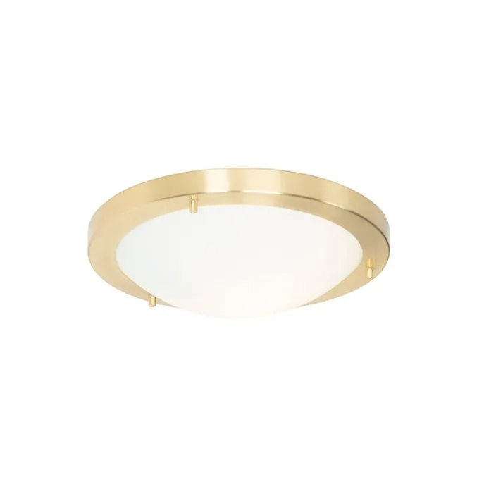 Moderne Deckenleuchte gold 31 cm IP44 - Yuma