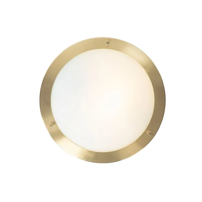 Moderne Deckenleuchte gold 31 cm IP44 - Yuma