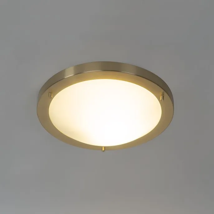 Moderne Deckenleuchte gold 31 cm IP44 - Yuma
