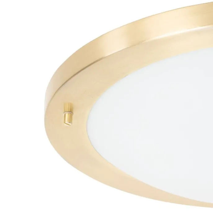 Moderne Deckenleuchte Gold 41 cm IP44 - Yuma
