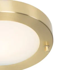 Moderne Deckenleuchte Gold 18 cm IP44 - Yuma