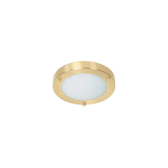 Moderne Deckenleuchte Gold 18 cm IP44 - Yuma