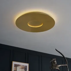 Moderne Deckenleuchte Gold 60cm inkl. LED 3-Stufen Dimmbar - Morning