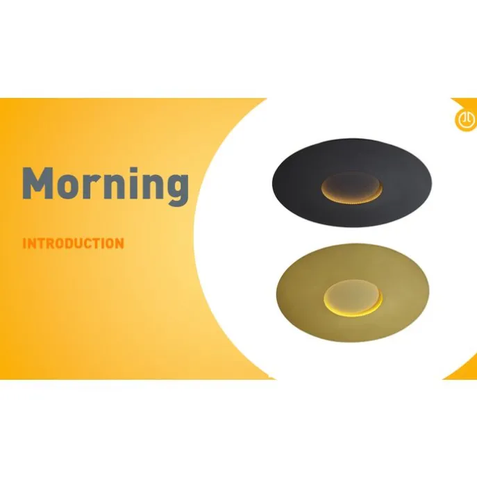 Moderne Deckenleuchte Gold 60cm inkl. LED 3-Stufen Dimmbar - Morning