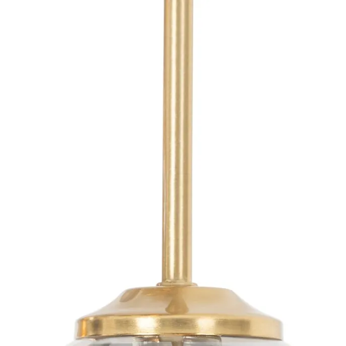 Moderne Deckenleuchte Gold 9-Lichter mit Rauchglas - Athen