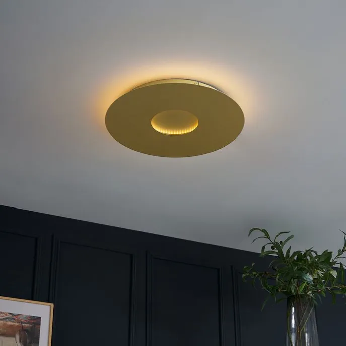 Moderne Deckenleuchte Gold 40cm inkl. LED 3-Stufen-Dimmbar - Morning