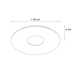 Moderne Deckenleuchte Gold 40cm inkl. LED 3-Stufen-Dimmbar - Morning