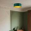 Moderne Deckenleuchte Grün Samt 40cm inkl. LED 3-Stufen-Dimmbar - Sue