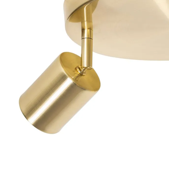 Moderne Deckenleuchte Messing verstellbar rund 3 Lichter - Java