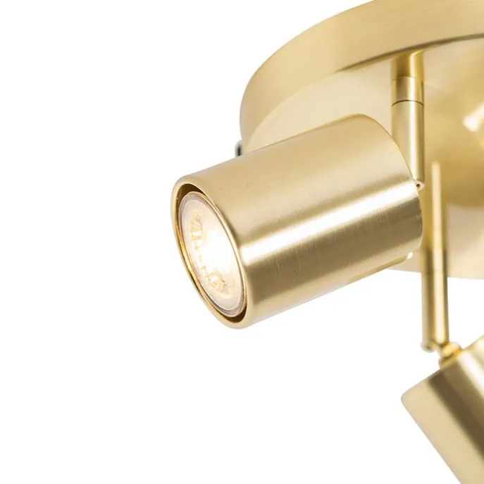 Moderne Deckenleuchte Messing verstellbar rund 3 Lichter - Java