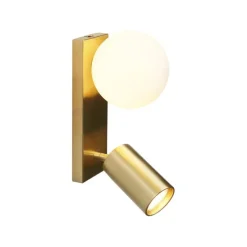 Moderne Deckenleuchte Messing 2-flammig neigbar - Lesly