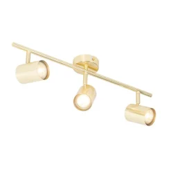 Moderne Deckenleuchte Messing 3-flammig verstellbar - Jeana