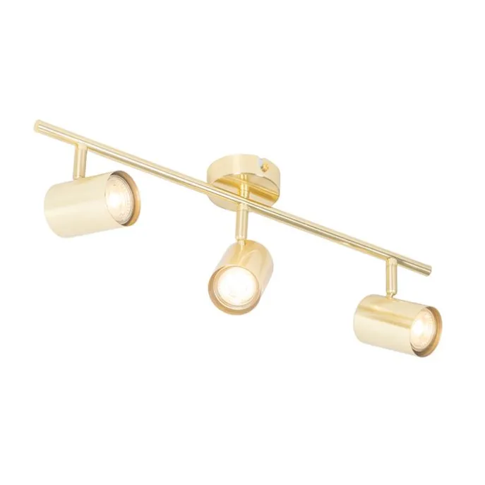 Moderne Deckenleuchte Messing 3-flammig verstellbar - Jeana