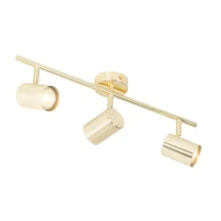 Moderne Deckenleuchte Messing 3-flammig verstellbar - Jeana