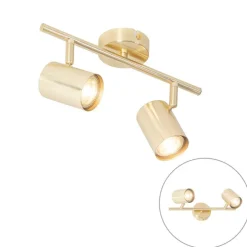 Moderne Deckenleuchte Messing 2-flammig verstellbar - Jeana