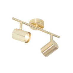 Moderne Deckenleuchte Messing 2-flammig verstellbar - Jeana