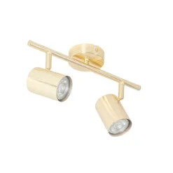 Moderne Deckenleuchte Messing 2-flammig verstellbar - Jeana