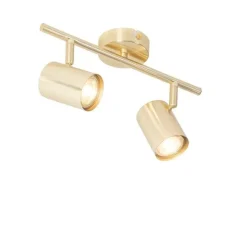 Moderne Deckenleuchte Messing 2-flammig verstellbar - Jeana