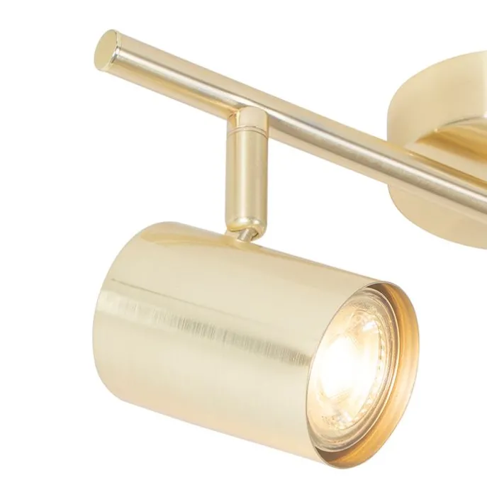 Moderne Deckenleuchte Messing 2-flammig verstellbar - Jeana