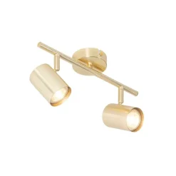 Moderne Deckenleuchte Messing 2-flammig verstellbar - Jeana